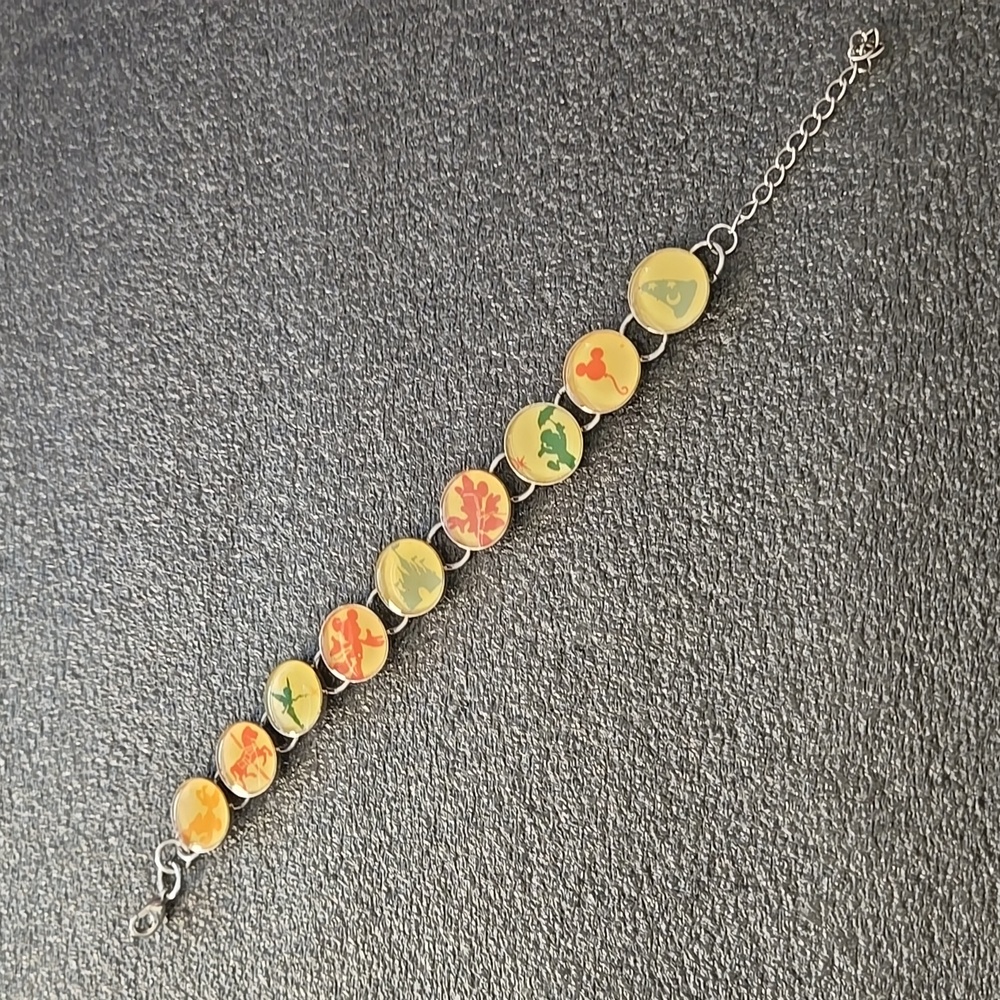Disney icons chain link bracelet